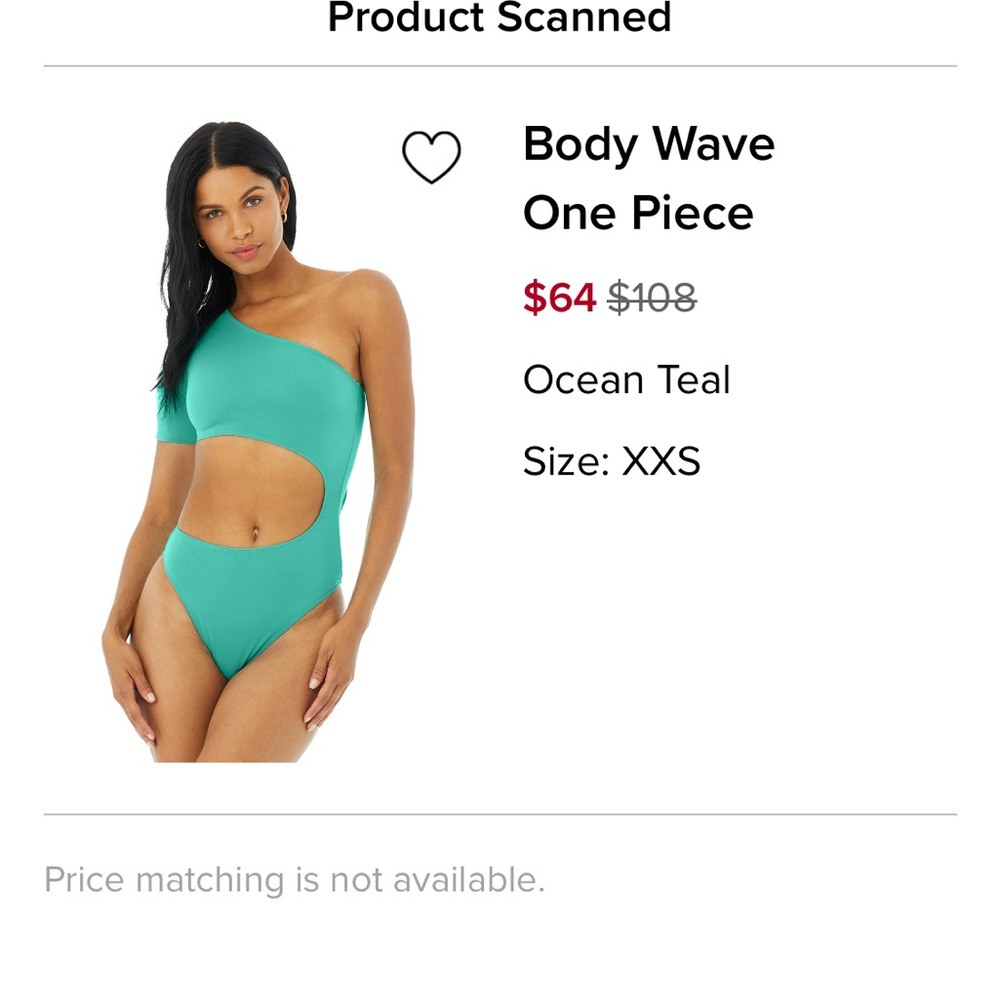 ALO Yoga Teal Body Wave One Piece